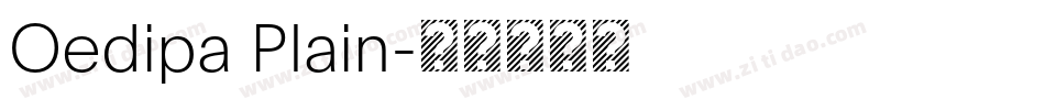 Oedipa Plain字体转换